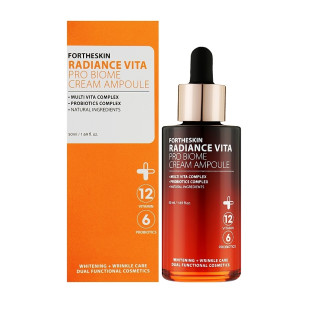 Крем-сыворотка для лица с эффектом лифтинга Fortheskin Radiance Vita Pro Biome Cream Ampoule 50ml